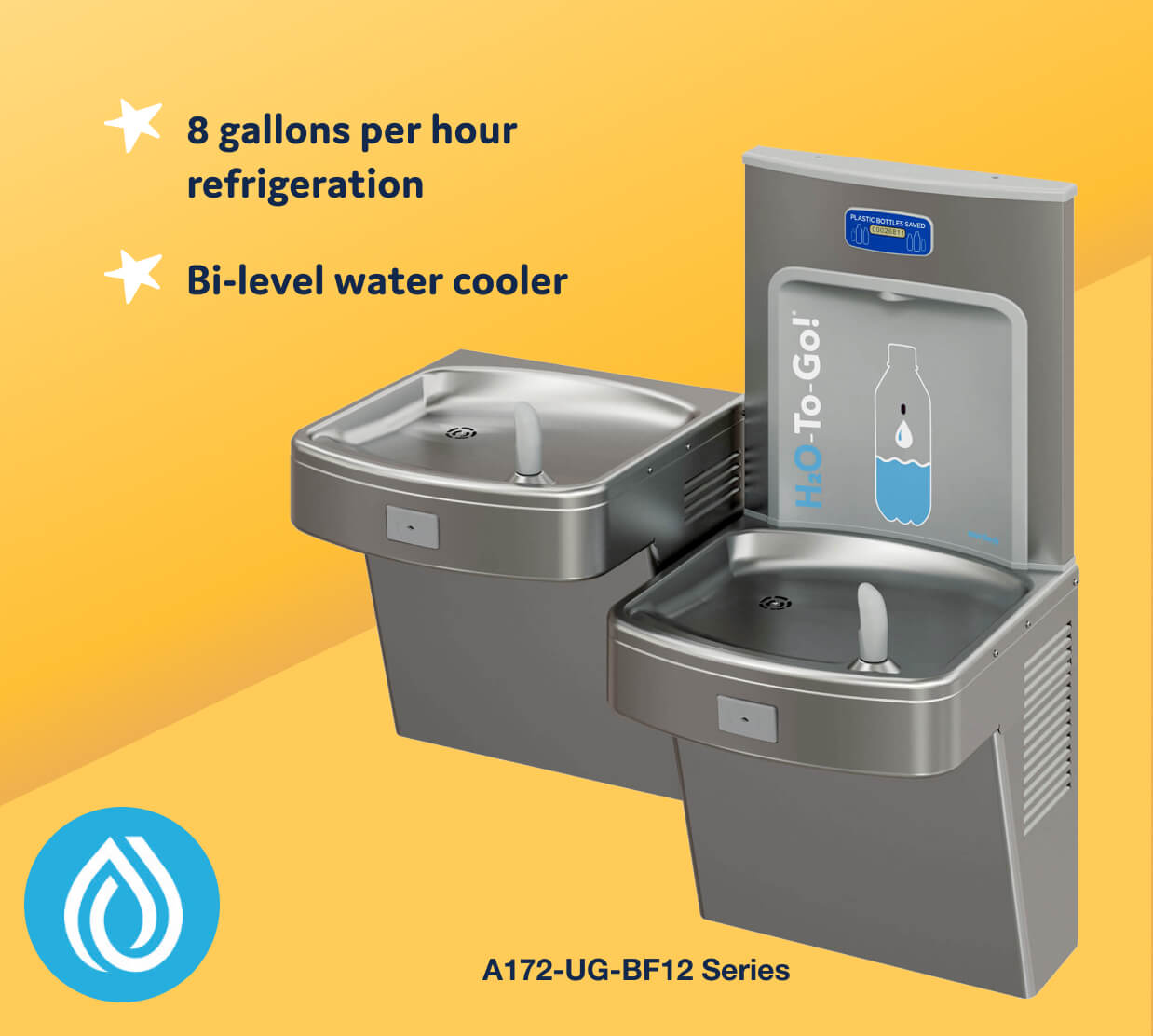 A172-UG-BF12 Series Water Cooler & Bottle Filler