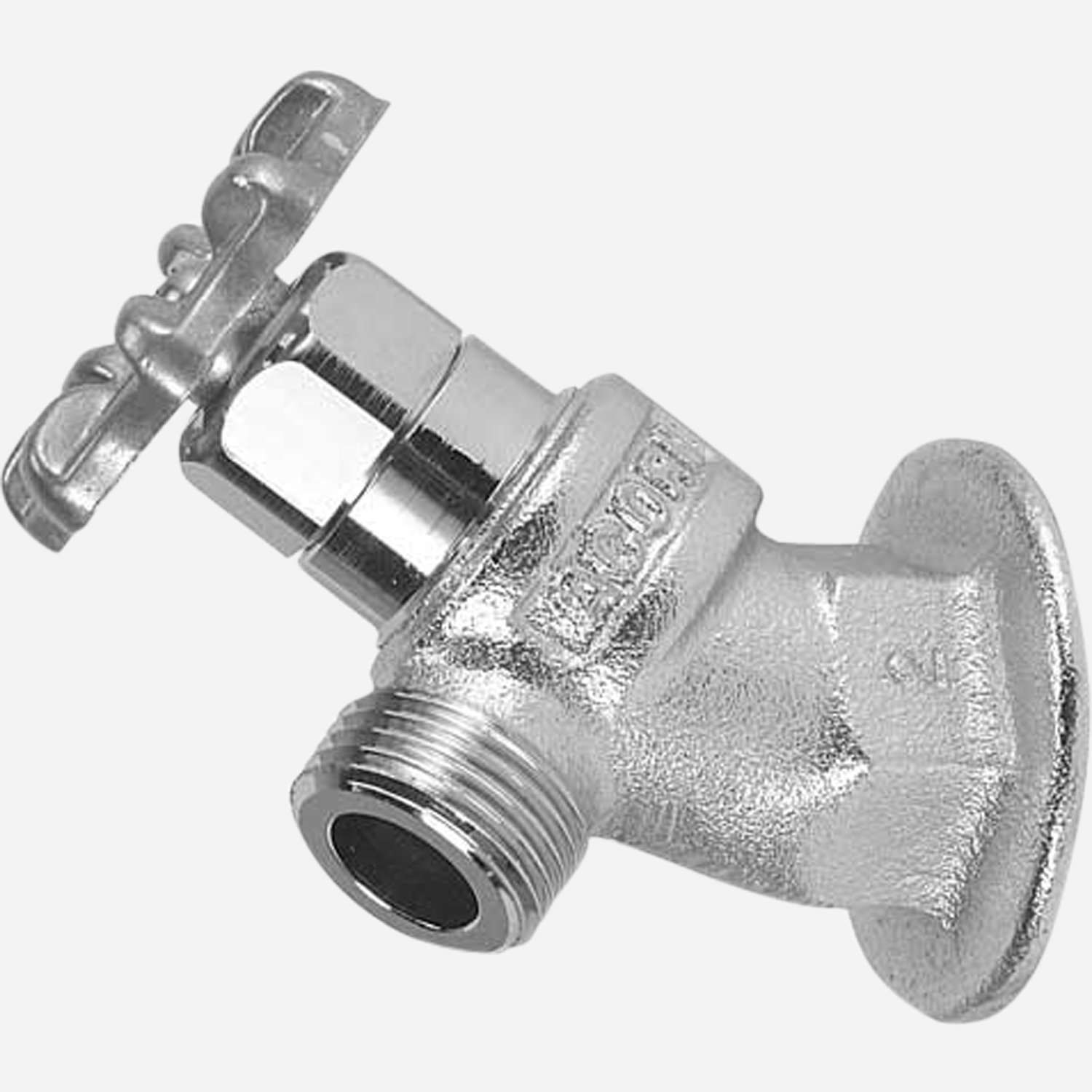 3/4" Bent Nose Hose Bibb with Wall Flange 8120LF Series Murdock